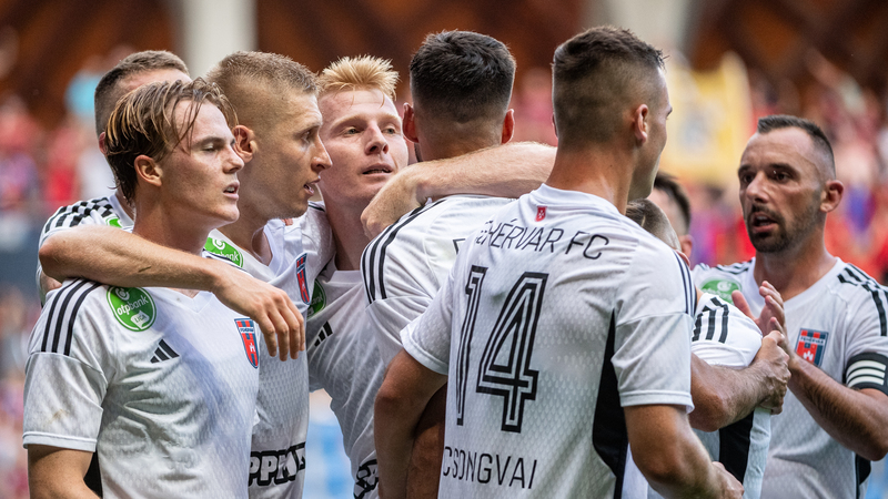 BUDAPEST, HUNGARY - APRIL 2: Szabolcs Schon of MOL Fehervar FC